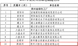 UPAY钱包股份进入2019年度贵州省绿色制作名单